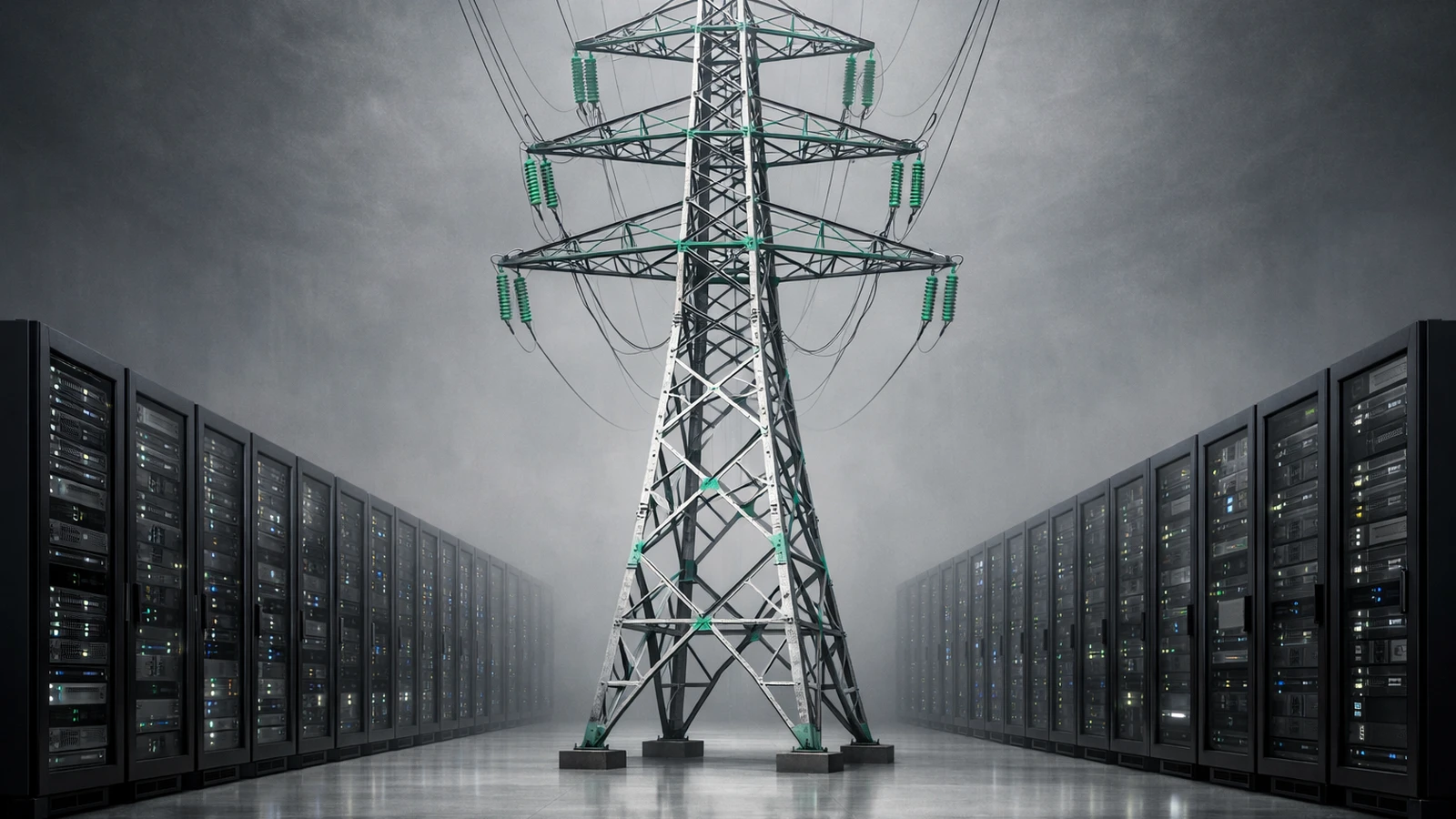 Conceptual editorial illustration for Why AI companies are becoming energy companies