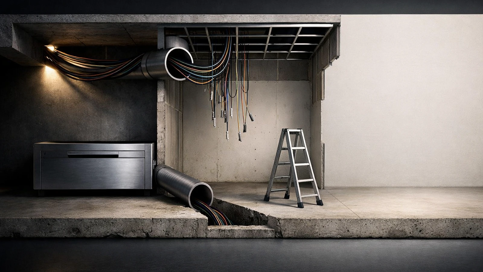 Conceptual editorial illustration for Why AI startups are quietly becoming services businesses