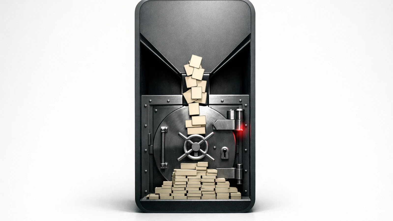 Conceptual editorial illustration for Why every successful app eventually becomes a bank